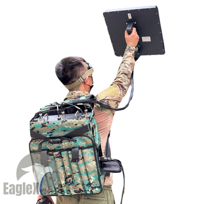 50W/47dbm 6CH Portable Anti Drone Jammer Backpack FPV With Omnidirectional Antenna