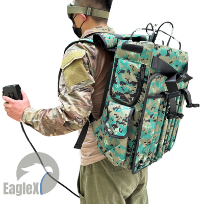 Long Range 6 Channel Backpack Drone Jammer 2000M UAV Jamming Drone RF Amplifier