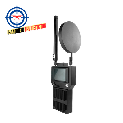 Portable 3KM FPV DJI Drone Detector 400MHz 2.4GHz 5.2G 5.8G Handheld Detection