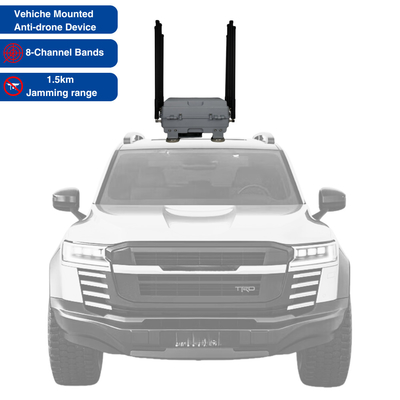 8-Channel Bands Vehicle Mounted Magnetic Anti-Drone Interference Box for FPV Drone Jamming