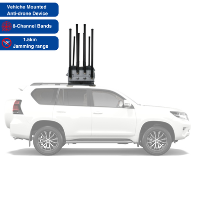 500-1500m Range Vehicle-Mounted Magnetic Drone Signal Jammer for Anti-FPV Defense