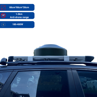 Powerful Vehicle-Mounted Drone Jammer Magnetic Roof Anti-Drone System 2.4G 5.8G Jamming Device Defense 1000M-3000M
