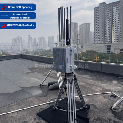 Drone FPV GPS, BeiDou, GLONASS Galileo Spoofing Device For Airport, Prison, Border Security, Power Plant Security