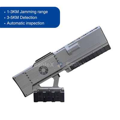 All-in-One Handheld FPV Drone Jammer with 5KM Detection Detector 900MHz 1.5GHz 2.4GHz 5.8GHz 0-3km Jamming Distance