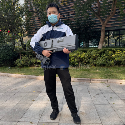 Portable Handheld Drone Jammer Gun with 5KM Detection Detector and 0-3km Jamming Distance