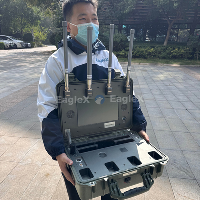 8-10KM FPV UAV Drone Detection Range Handheld Drone Detector With Real-Time Pilot Positioning