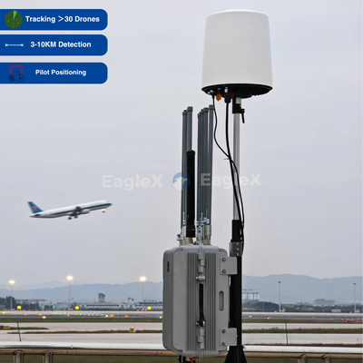 Airport Security Drone Detection 3/5/8/10KM FPV Drone Detector for Wide Frequency Range Surveillance