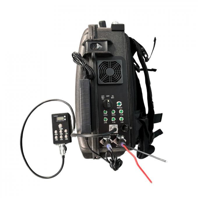 2KM Military Police Scanner Jammer Backpack Drone Jammer Omnidirectional & Directional Antenna 0