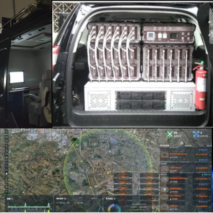 SUV Vehicle Drone Jammer 8KM Detection FPV 3KM Countermeasure Anti Drone Solution 0
