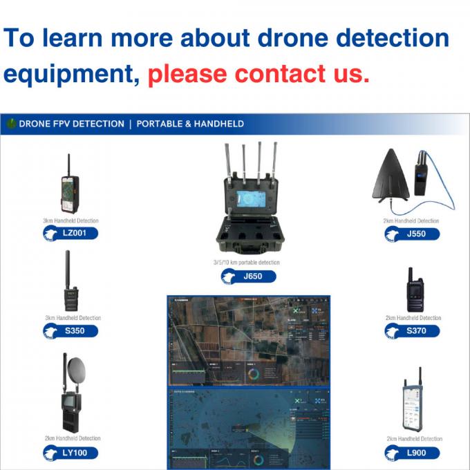 Portable Mini Style 3KM FPV DJI Drone Detector 400M 2.4G 5.2G 5.8G Handheld Detection 4