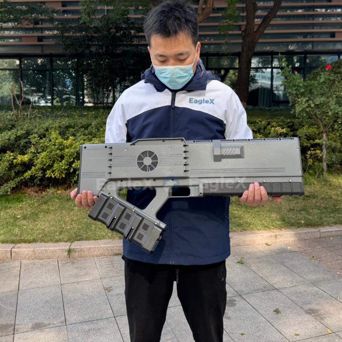 Portable Handheld Drone Jammer Gun with 5KM Detection Detector and 0-3km Jamming Distance 0
