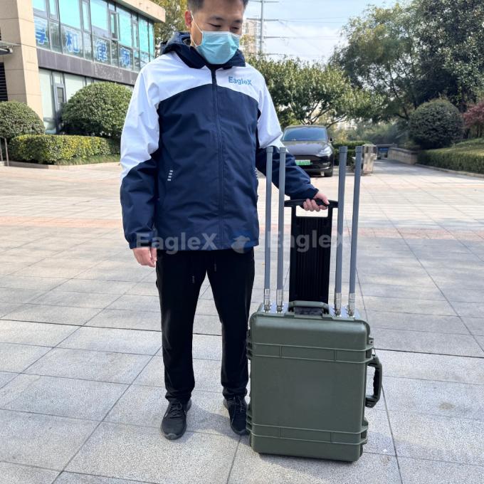 Portable Movable Drone Jammer With Detector 3km Detection And 2km Jamming System Anti FPV Drone 1