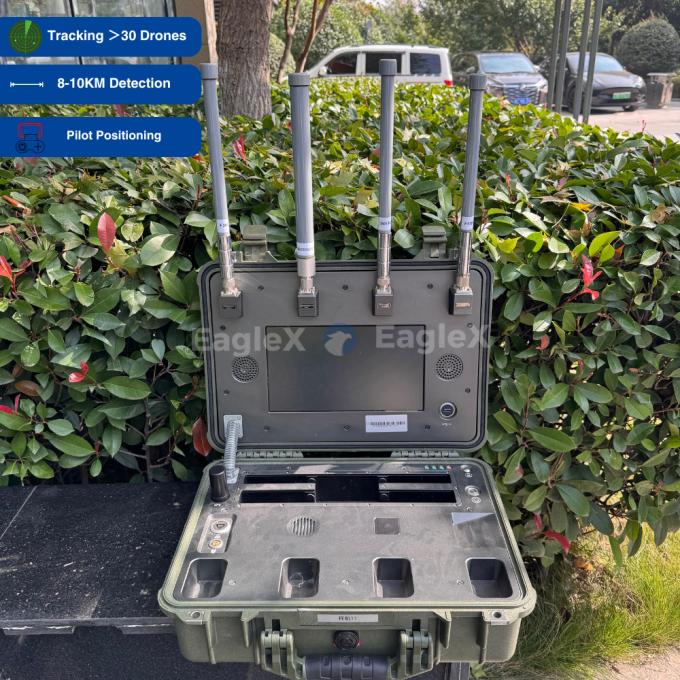 8KM FPV Drone Detection Range Portable Handheld UAV Drone Detector For Concert, Police, Troops, Car 0